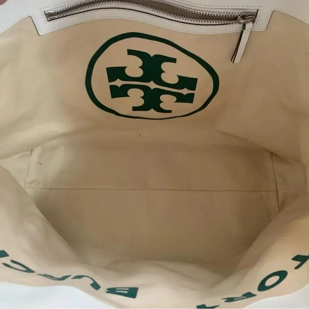 Tory Burch Milo Tote and Pouch - White